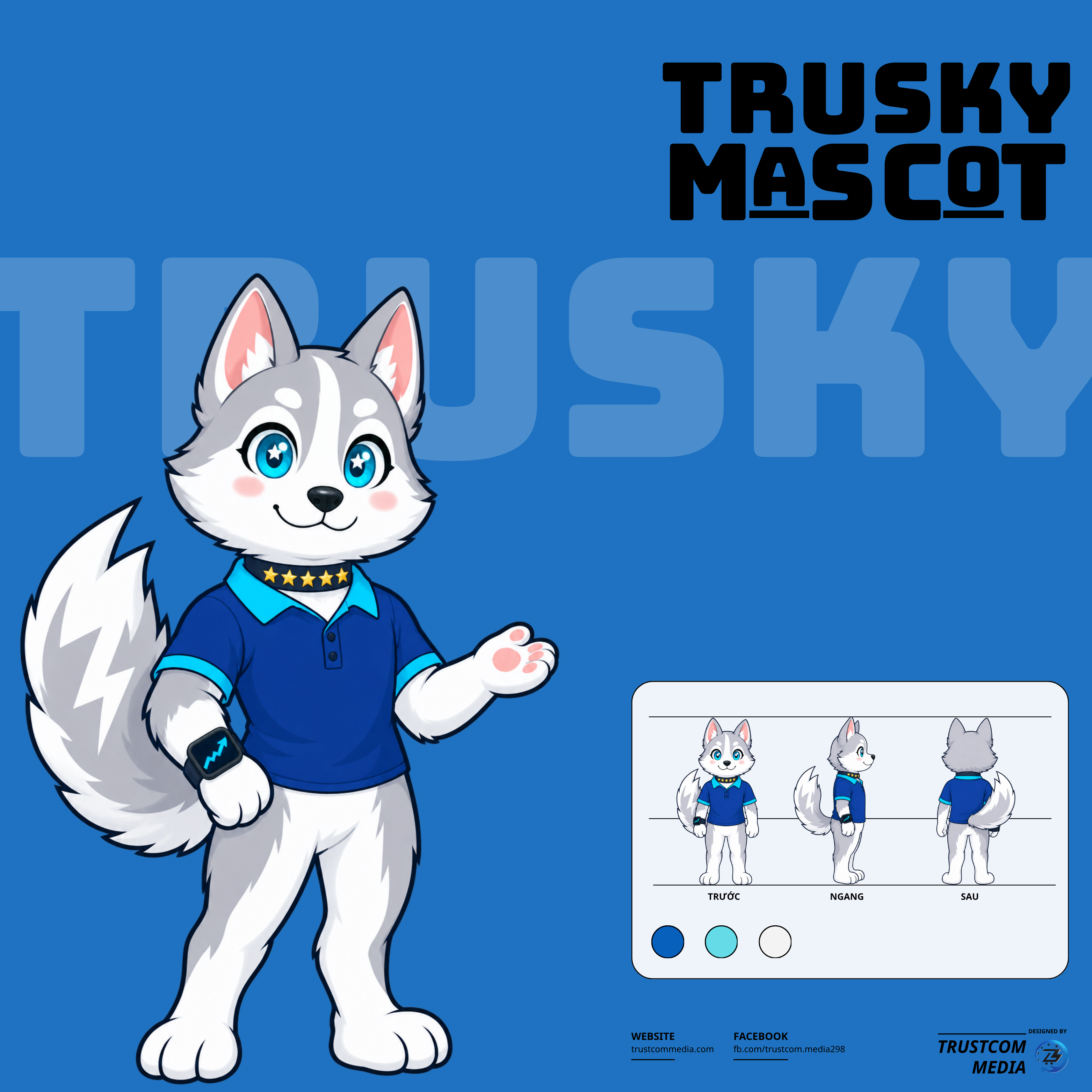 Turnaround và giải nghĩa mascot Trusky